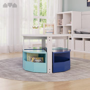 Kids Table and Chair Set with Storage