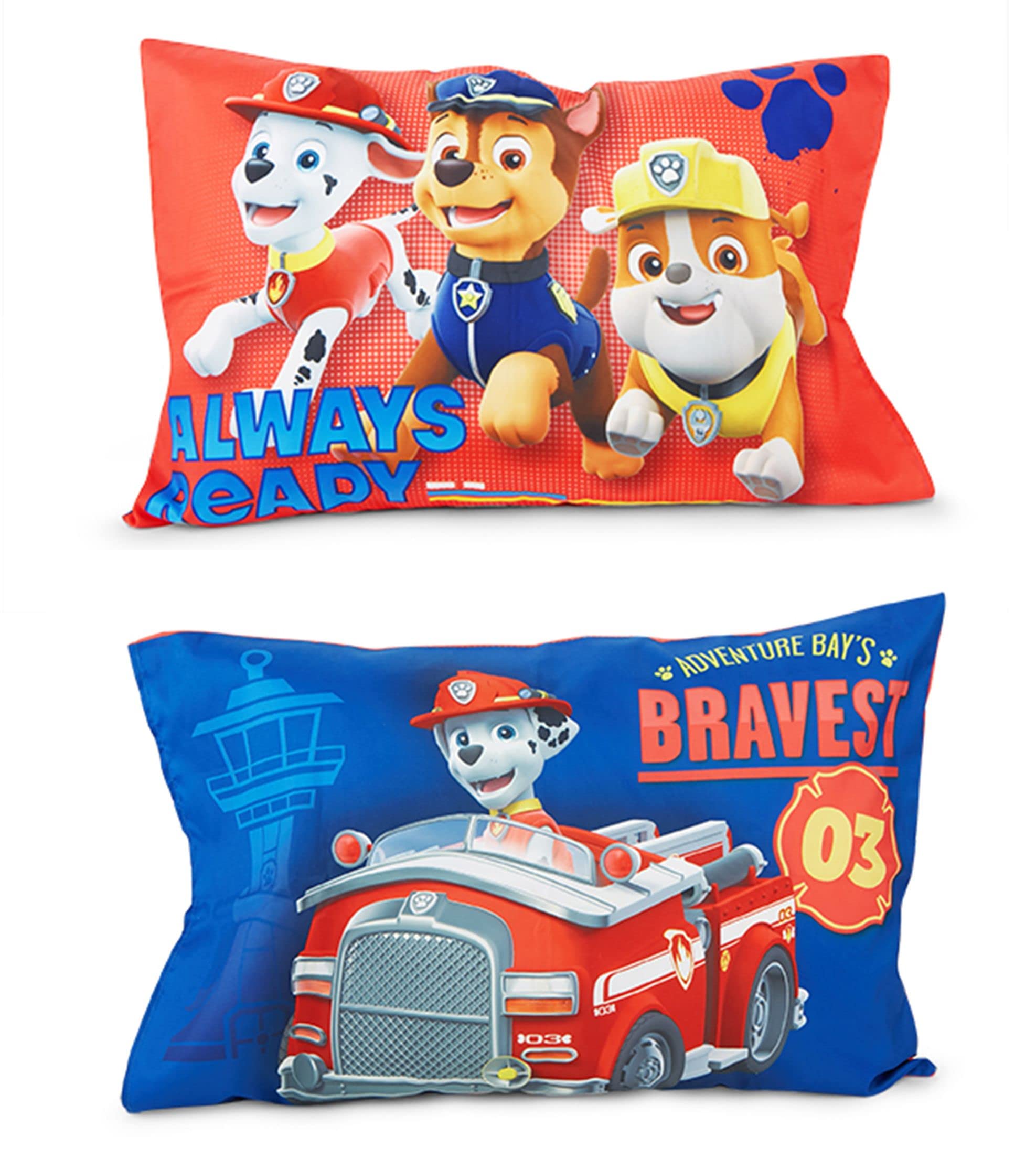 Toddler Bedding Set 4-Piece Blue Cartoon Theme