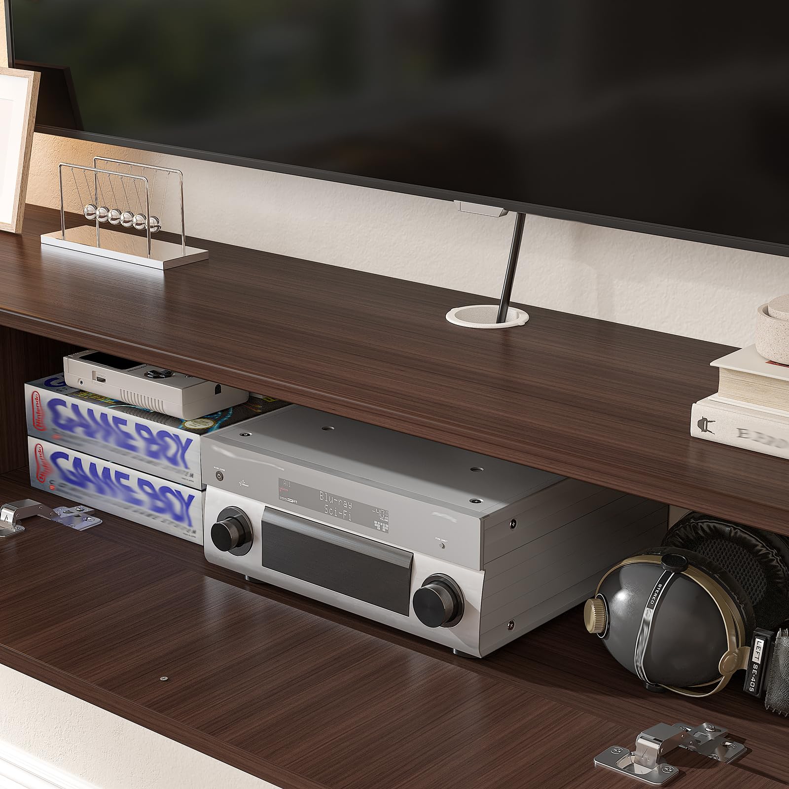 47" Wall Mounted Floating TV Stand with Storage