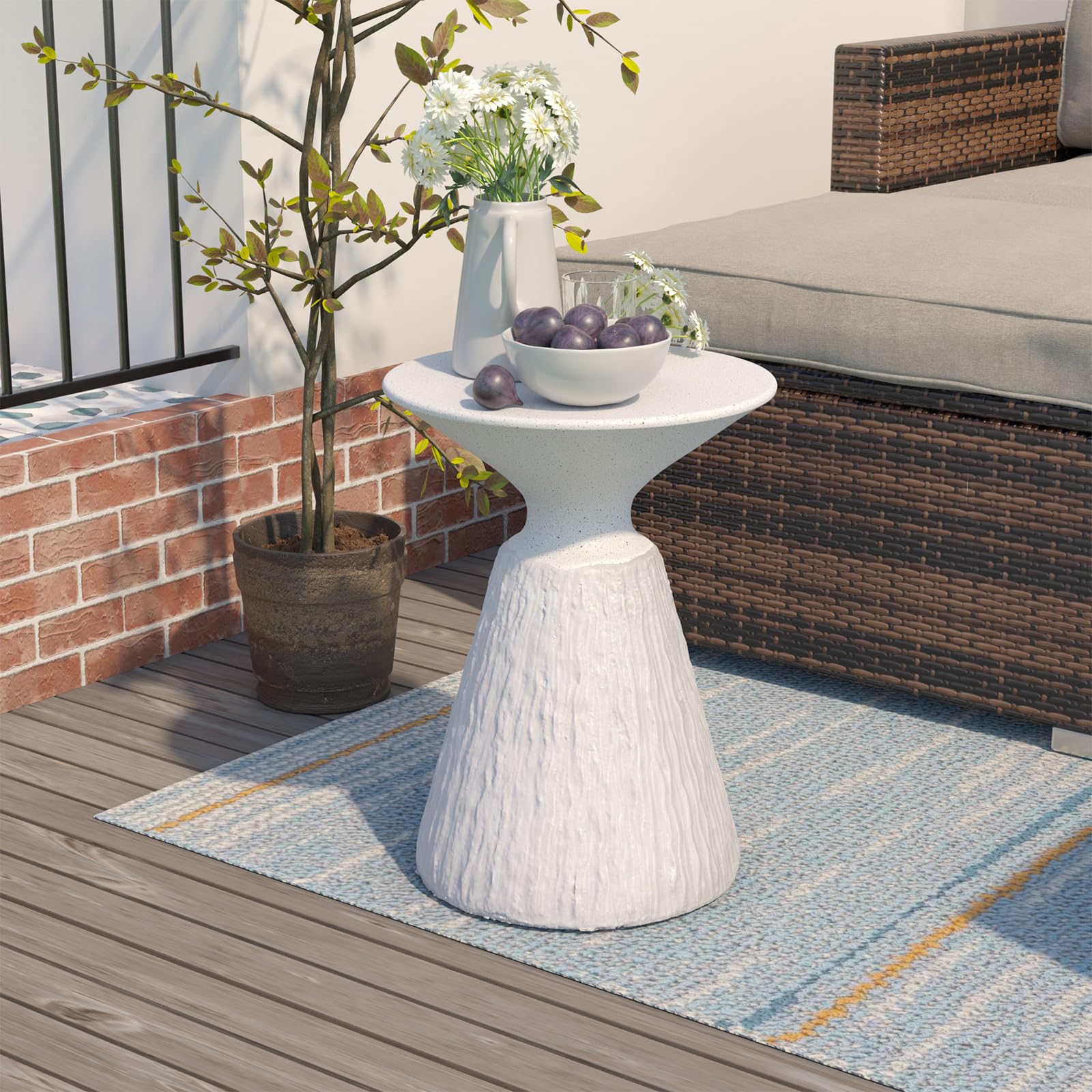 Mushroom Shaped Outdoor Side Table