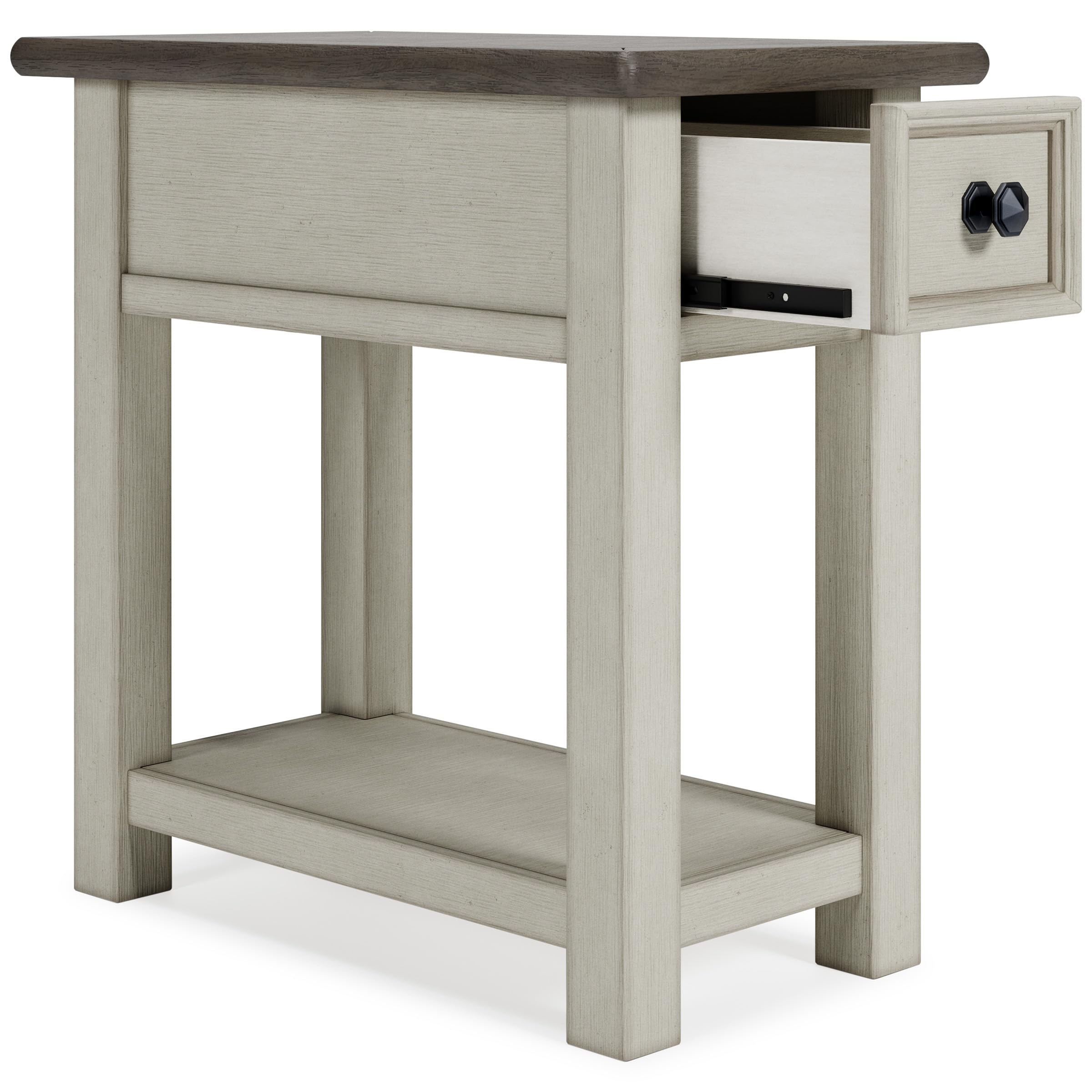 Chair Side End Table with USB Charging Ports