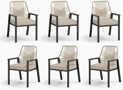 5-Piece Round Outdoor Dining Set with Wicker Chairs and 42" Table