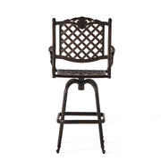 Outdoor Cast Aluminum Bar Stools Set of 2