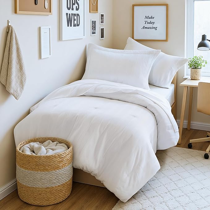 Logan Striped Comforter Set King 7 Pieces