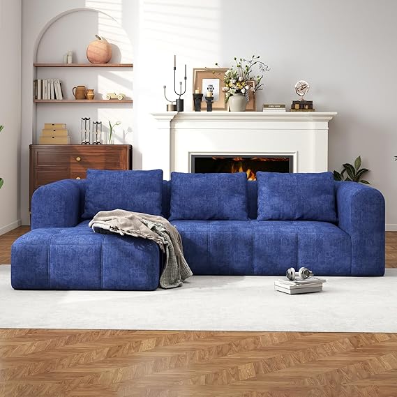 105" Modular Sectional Sofa with Deep Seat