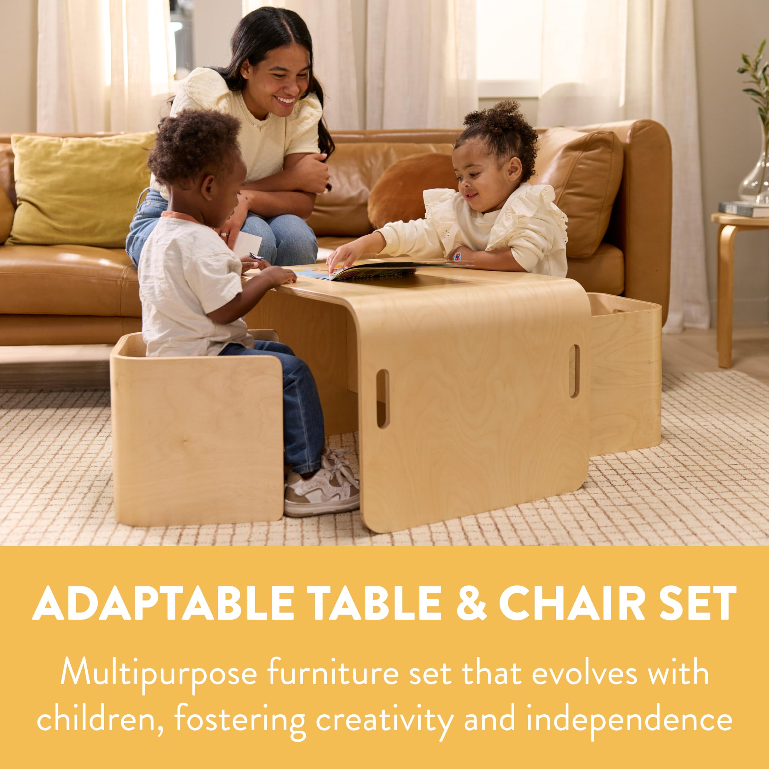 Bentwood Kids Table and Chairs Set