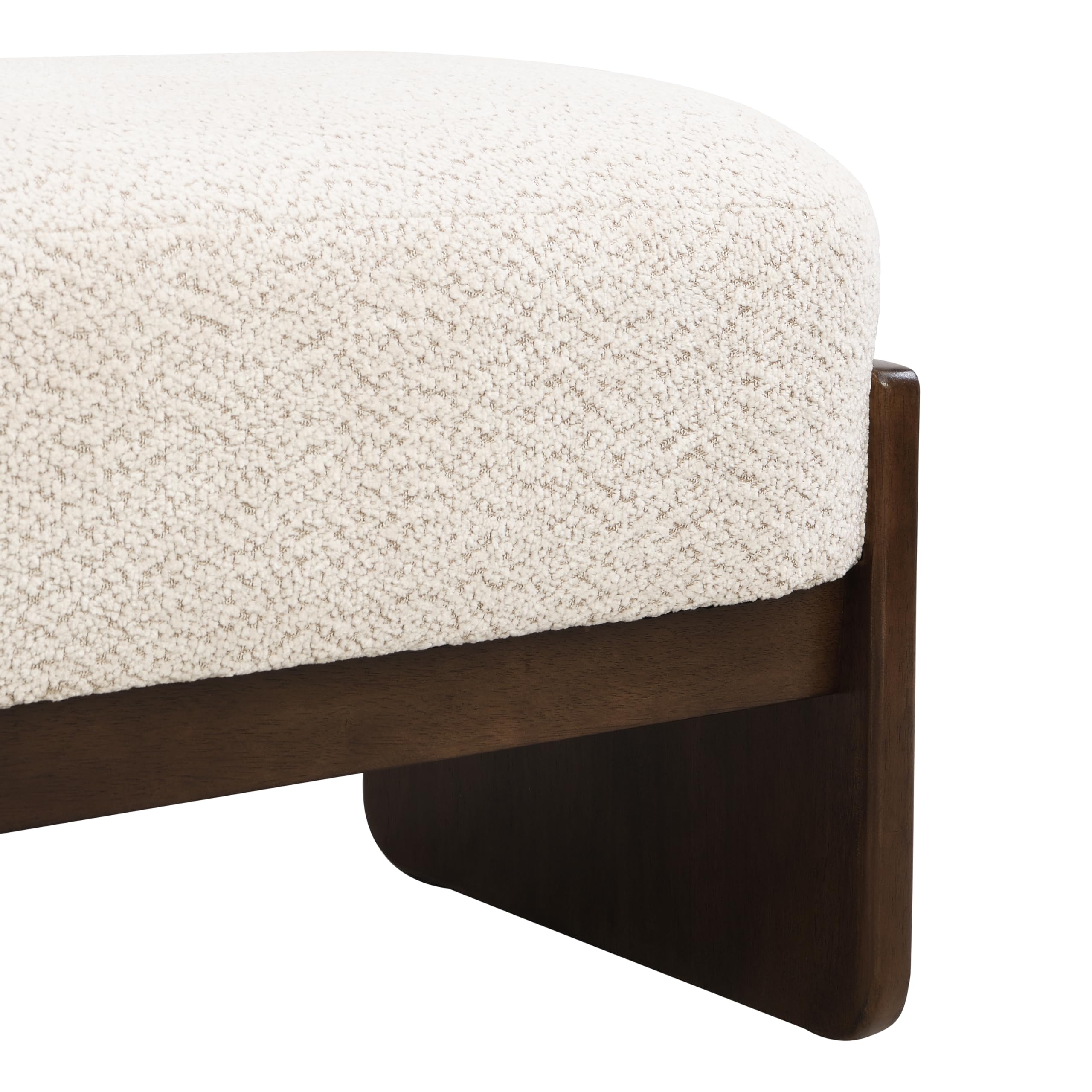 Rectangular Loop Yarn Ottoman Bench