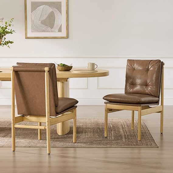 Mid Century Modern Dining Chairs Set of 2