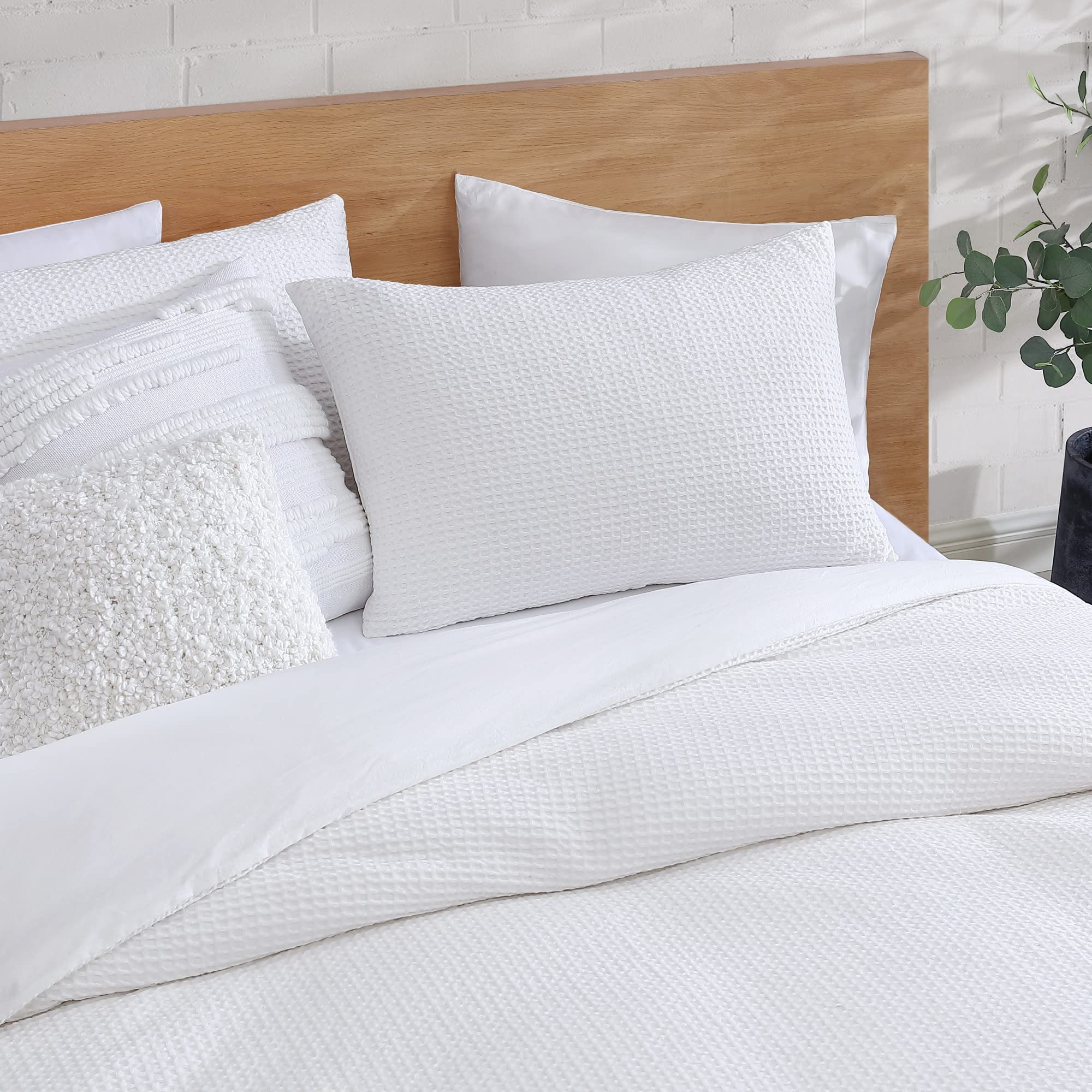 King Cotton Waffle Comforter Set