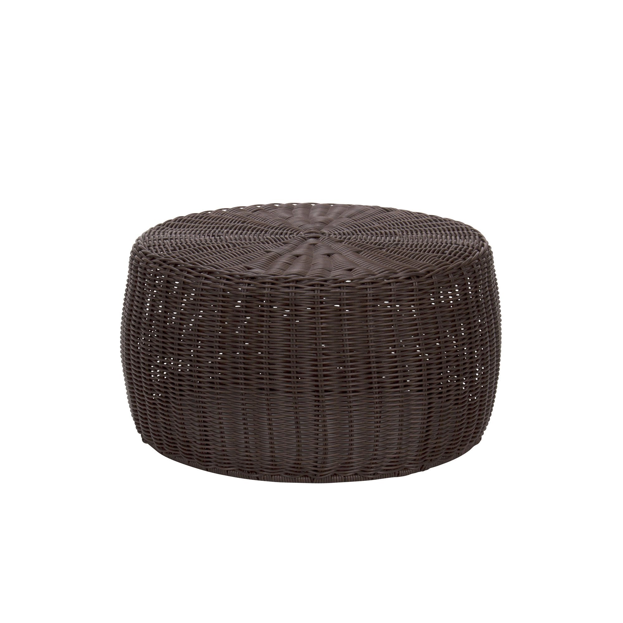 Handwoven Resin Storage Stool Ottoman