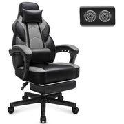 Gaming Chair with Massage and Footrest