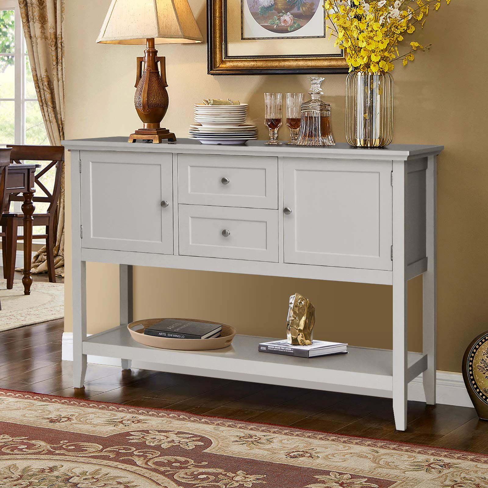 Wood Buffet Sideboard with Storage