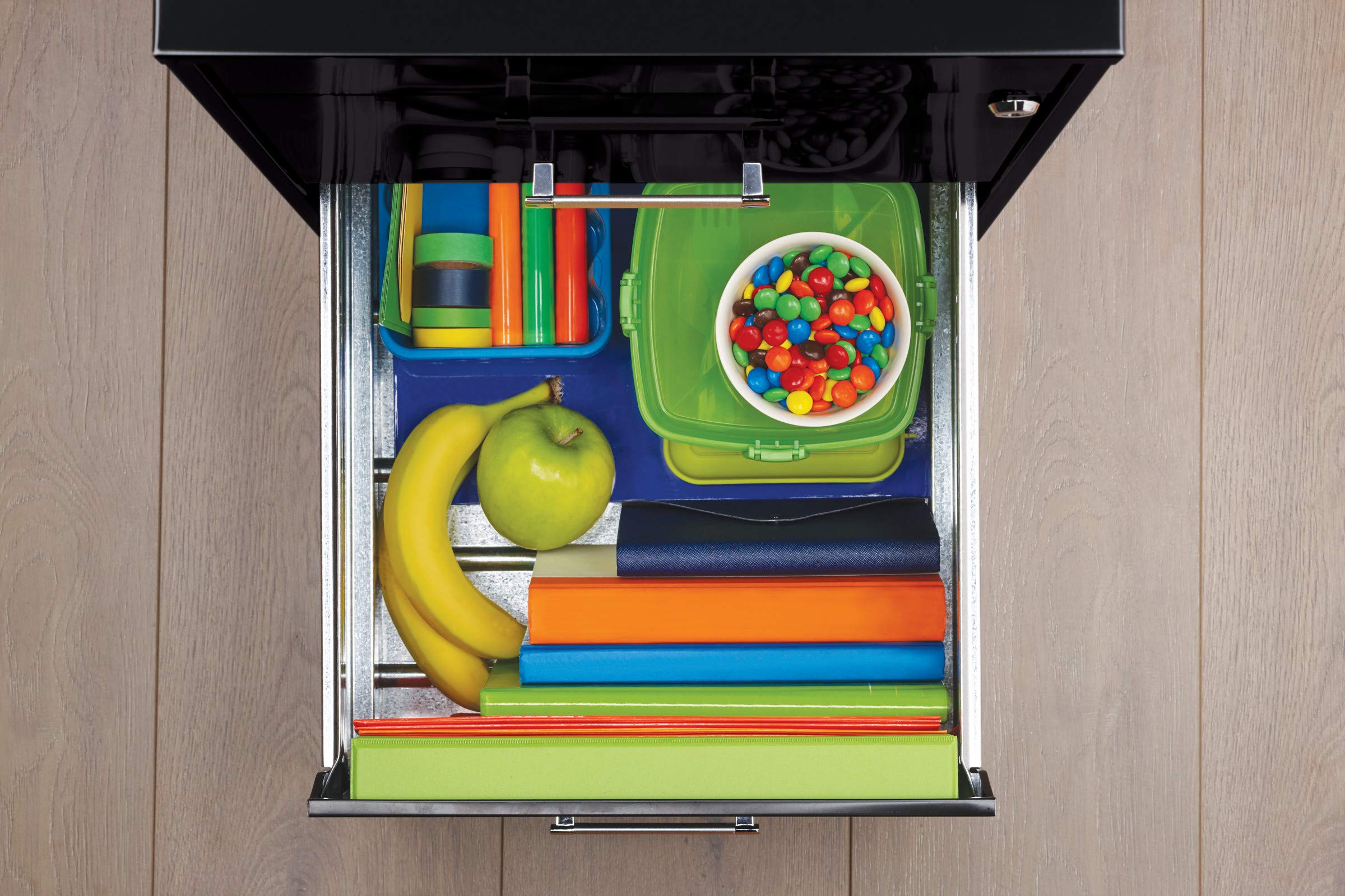 3-Drawer Metal File Cabinet with Lock