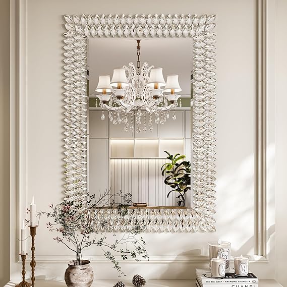 Round Diamond Wall Mirror 26 Inch
