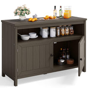Outdoor Sideboard Storage Cabinet with Shelves