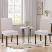 Upholstered Parsons Dining Chairs Set of 4