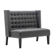 Modern Loveseat Settee Bench with Back