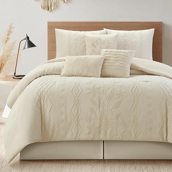 7-Piece Boho Comforter Set Queen