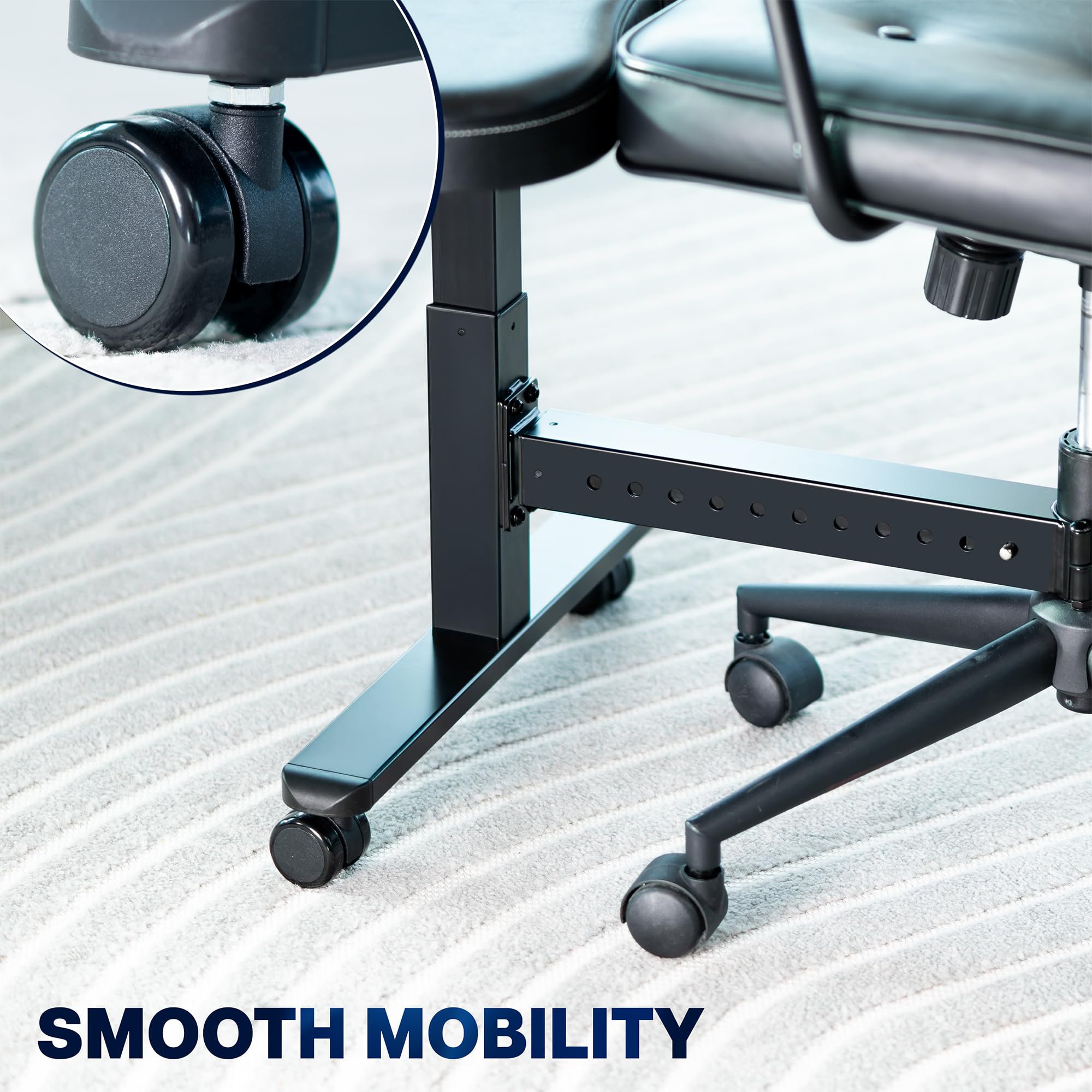 Height Adjustable Retrofit Footrest for Office Chair