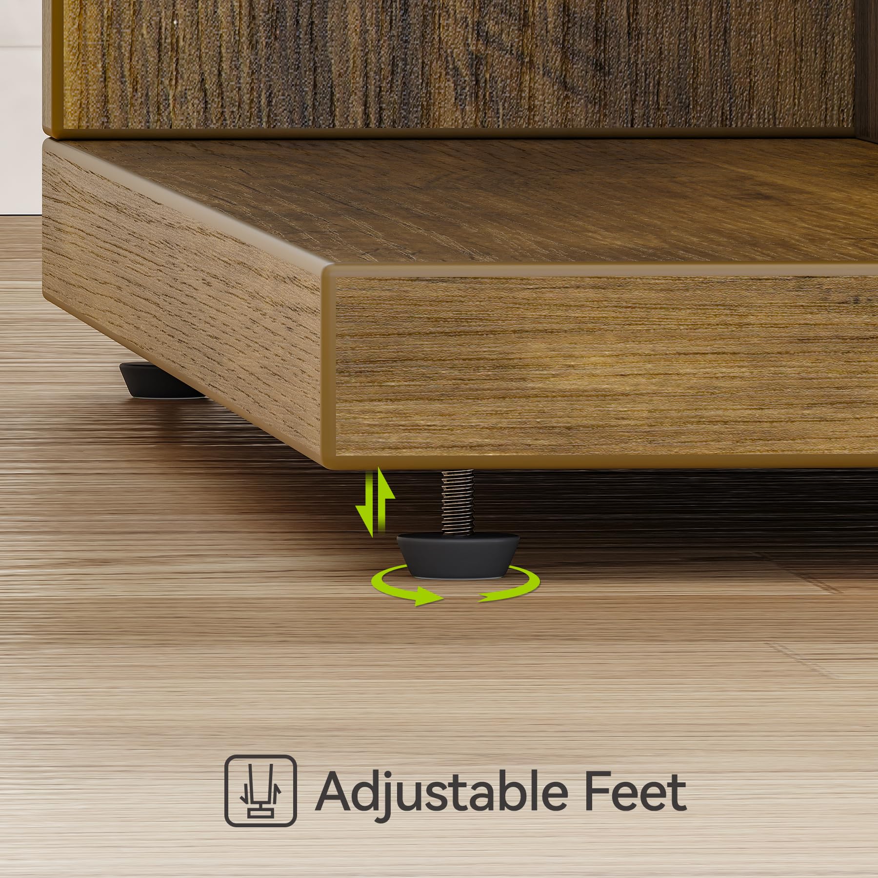C-Shaped End Table for Sofa and Bedroom