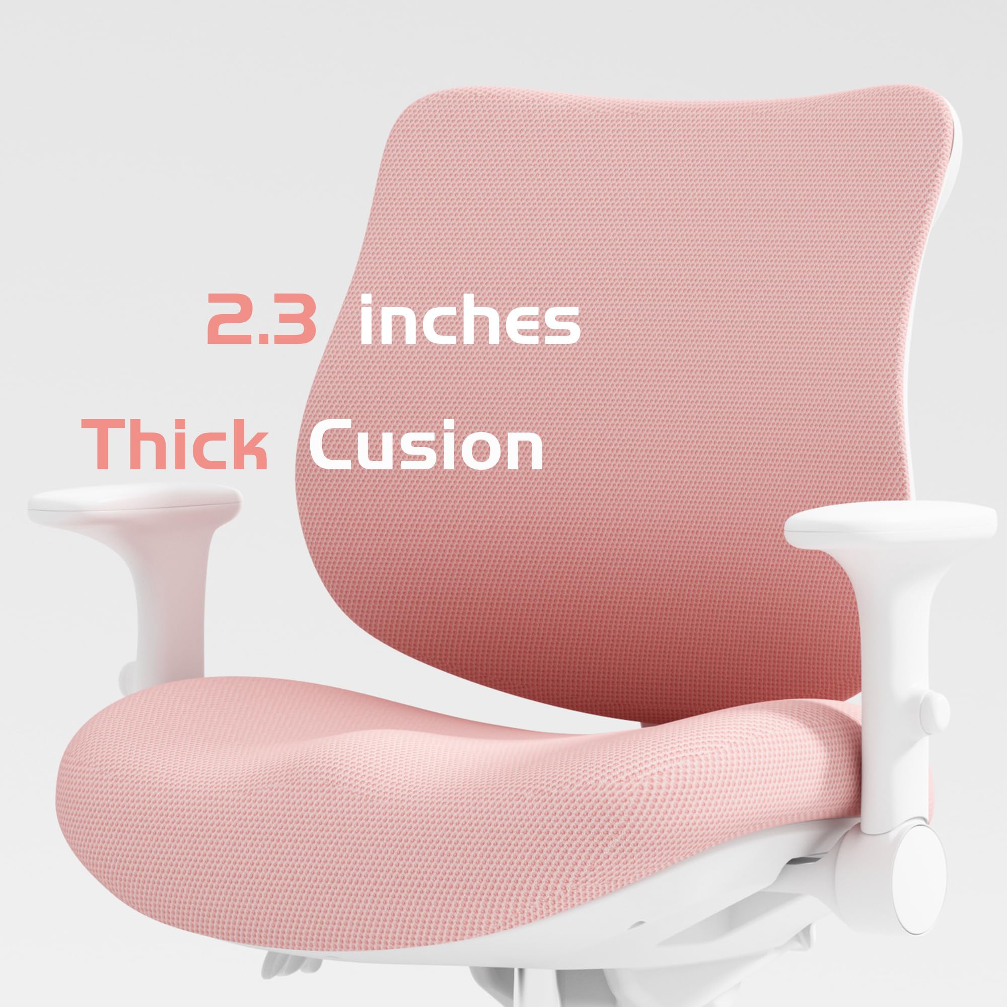 Ergonomic Kids Desk Chair with Lumbar Support and Footrest