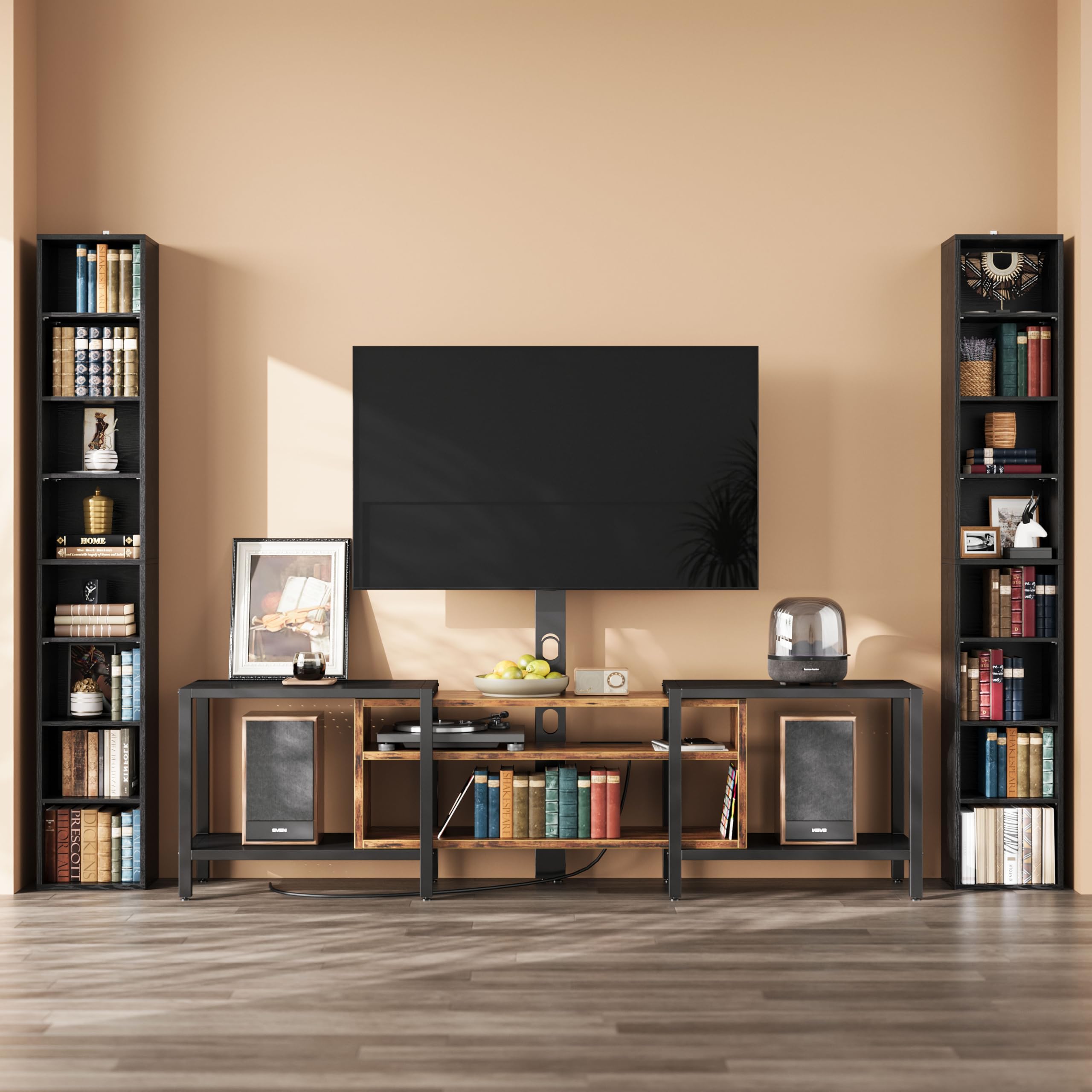 Tall Narrow Bookshelf 8 Tier