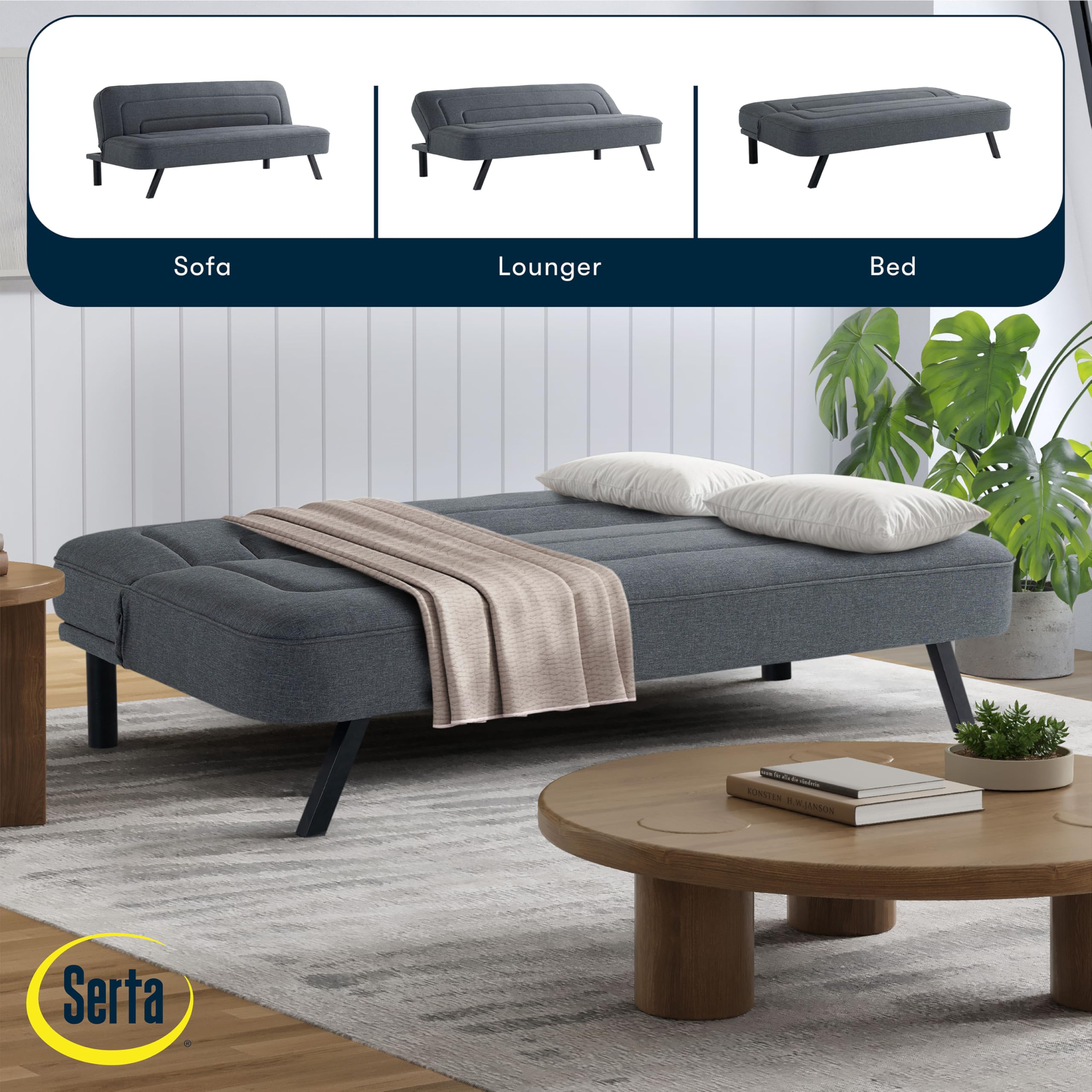 66.1" Convertible Futon Sofa
