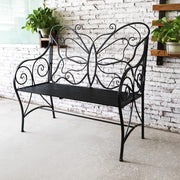 Cast Iron Butterfly Garden Bench