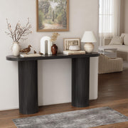 55 Inch Fluted Entryway Console Table