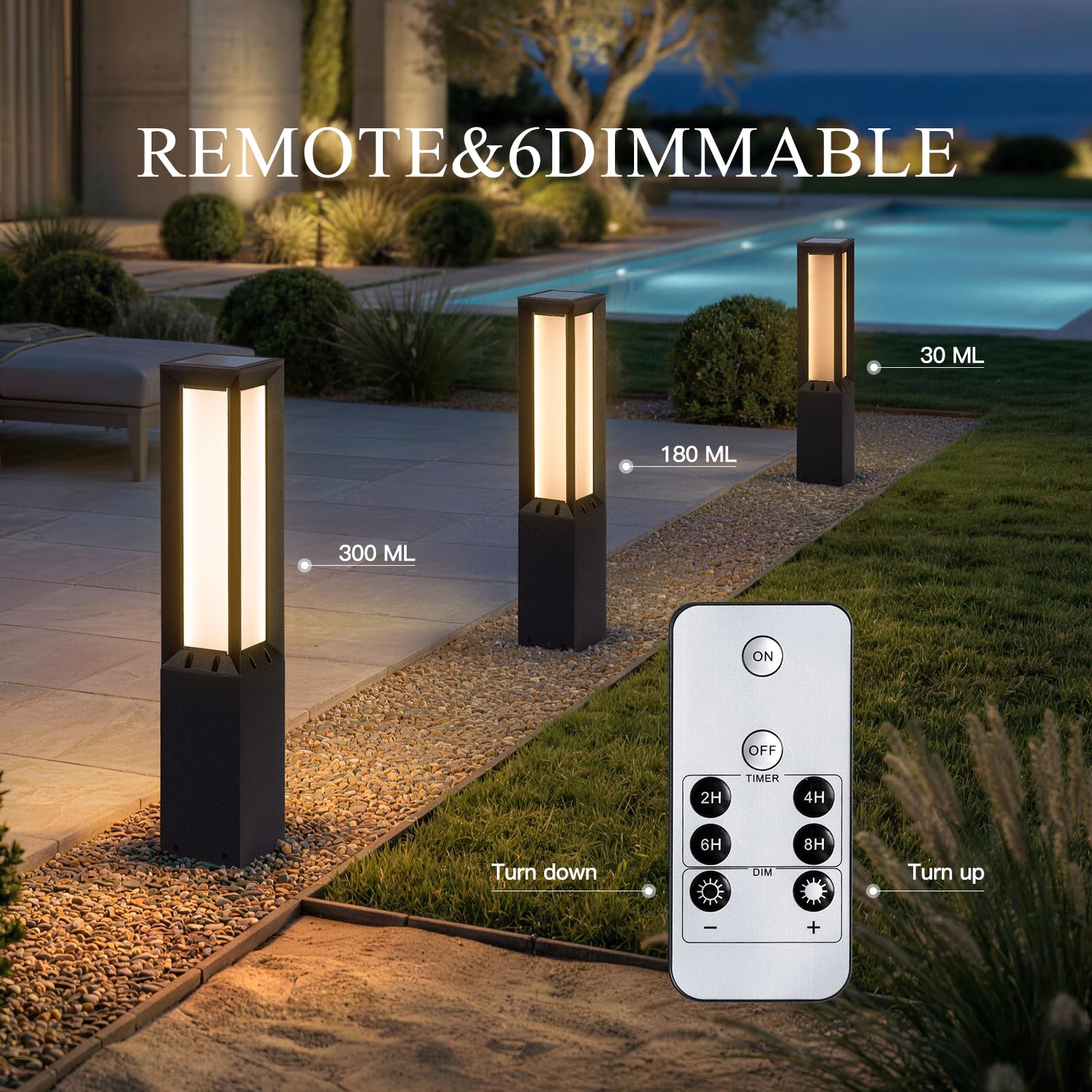 Solar Pathway Light Outdoor Waterproof Aluminum