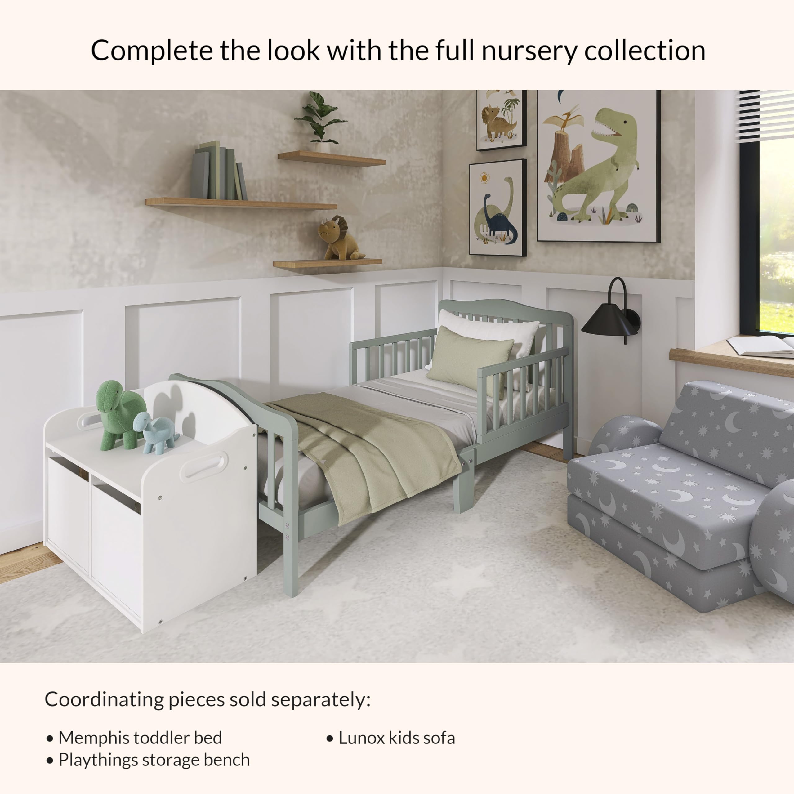 Classic Design Toddler Bed in Meadow Green