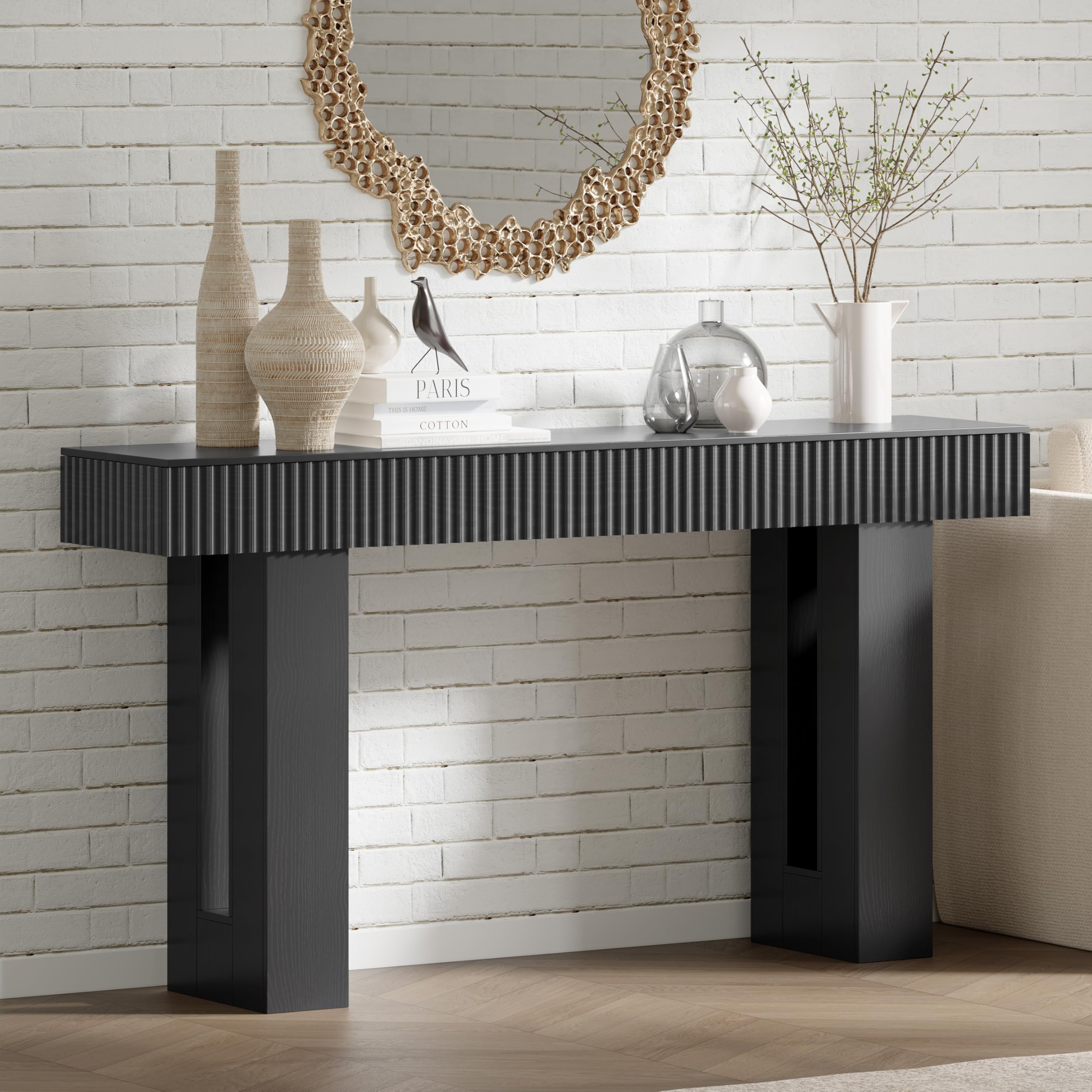 63-Inch Fluted Console Table