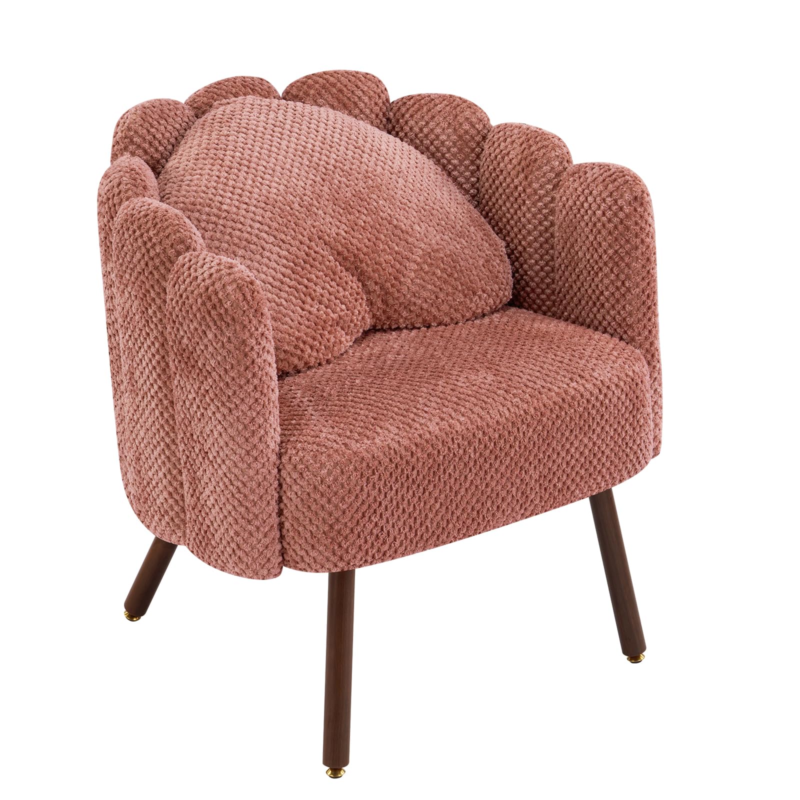Velvet Shell Accent Chair