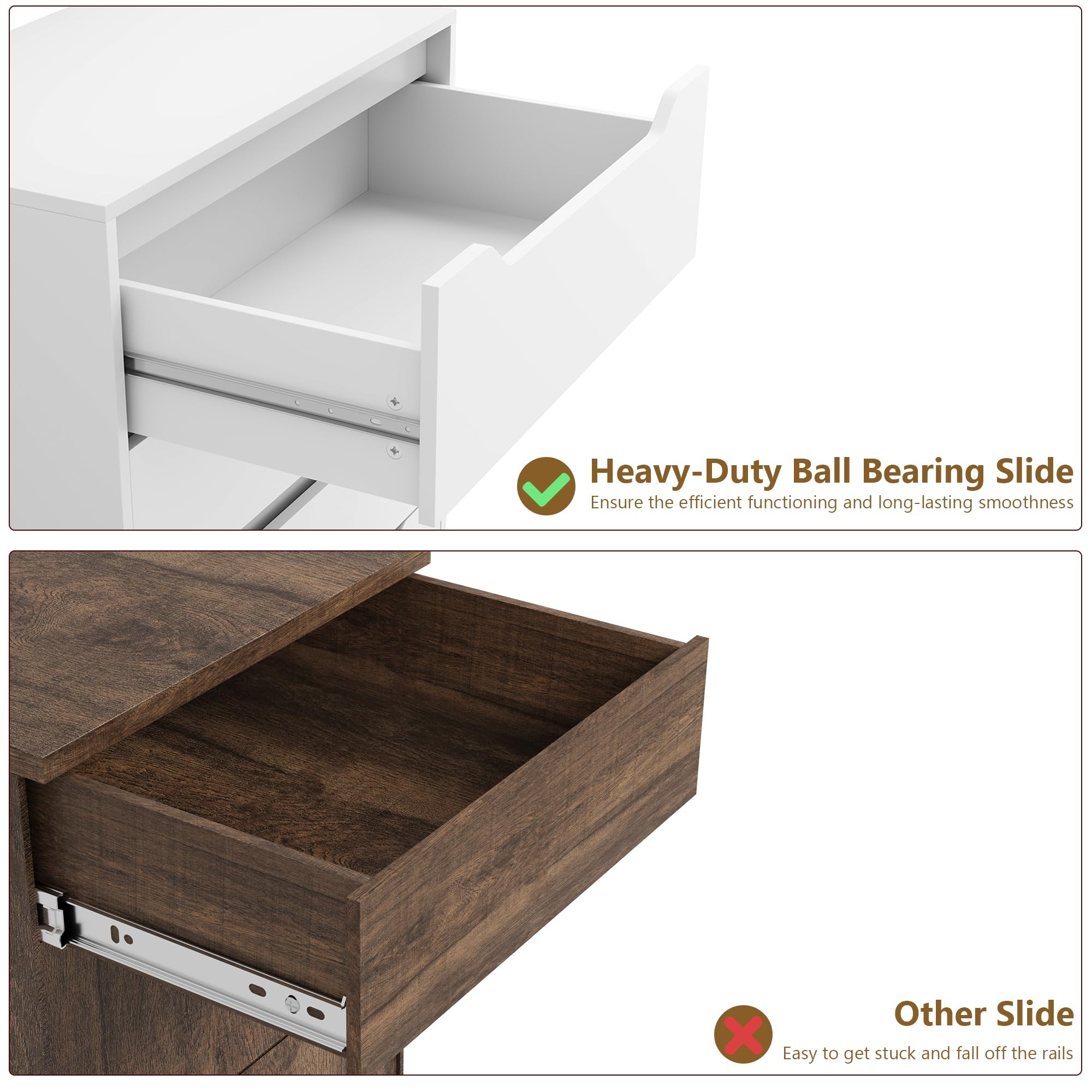 Modern 6 Drawer Dresser with Storage