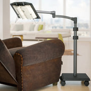Adjustable Book Holder Floor Stand with Rolling Base