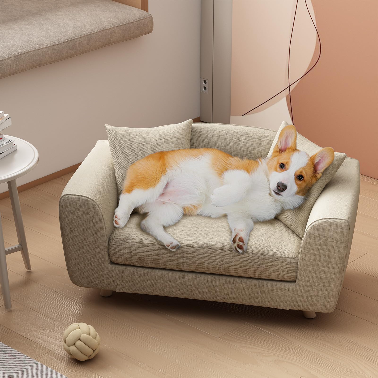 Dog Sofa Bed with Washable Cushion - Small Dogs & Cats