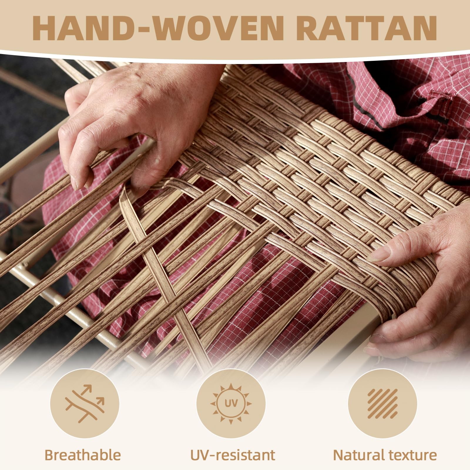 5-Piece Patio Furniture Set with Coffee Table