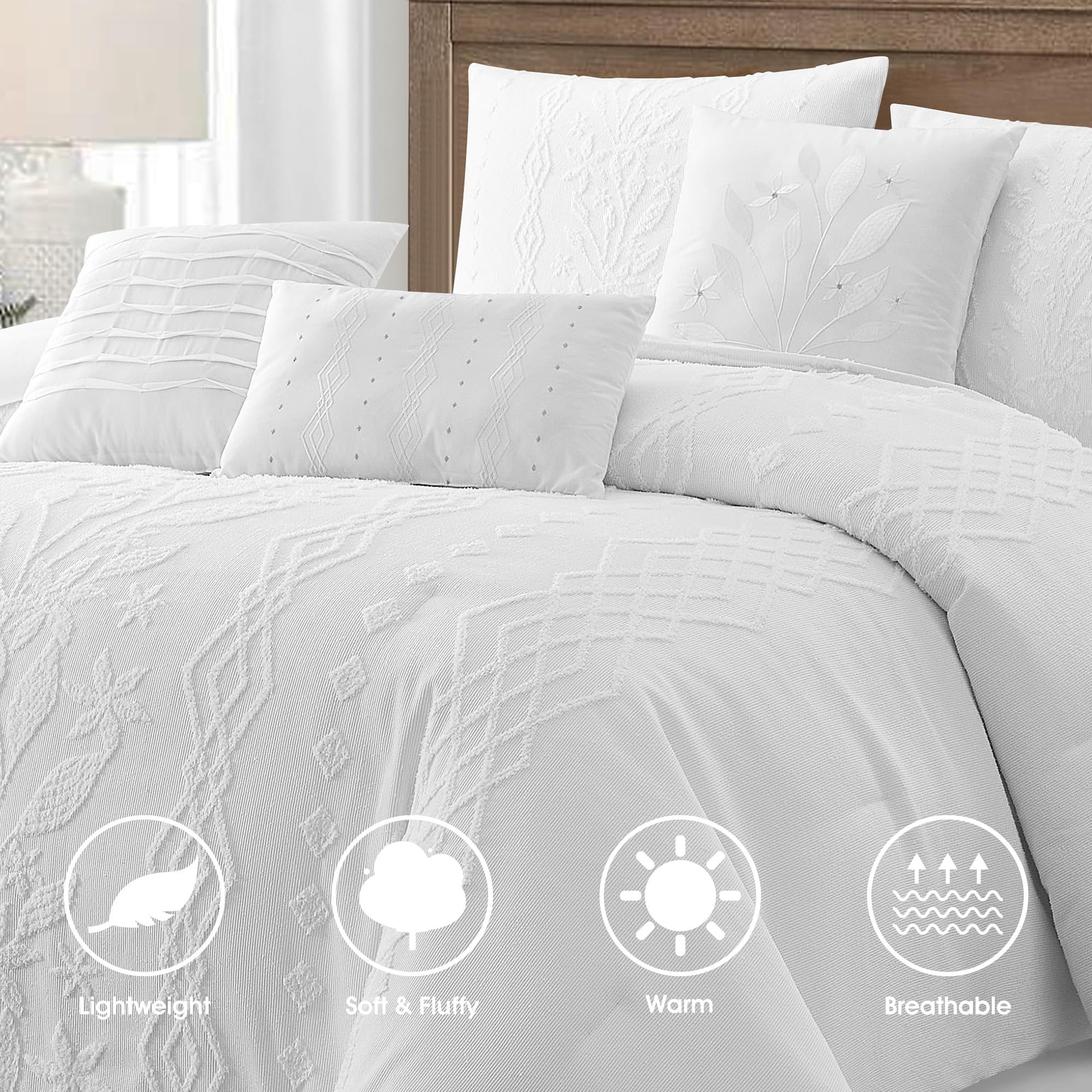7-Piece Boho Comforter Set Queen