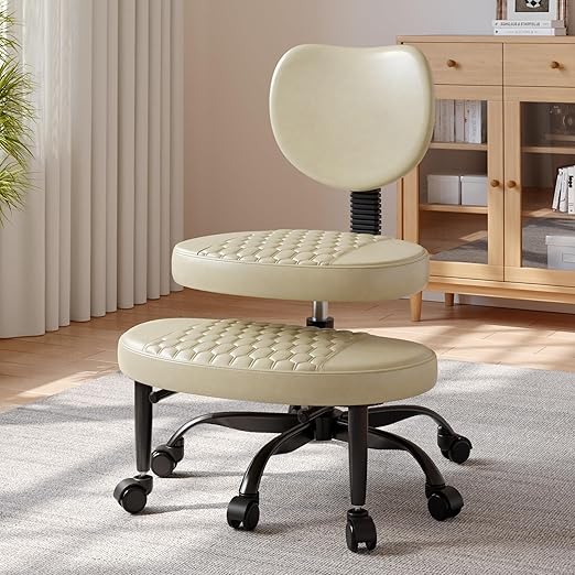 Cross Legged Office Chair with 360° Swivel