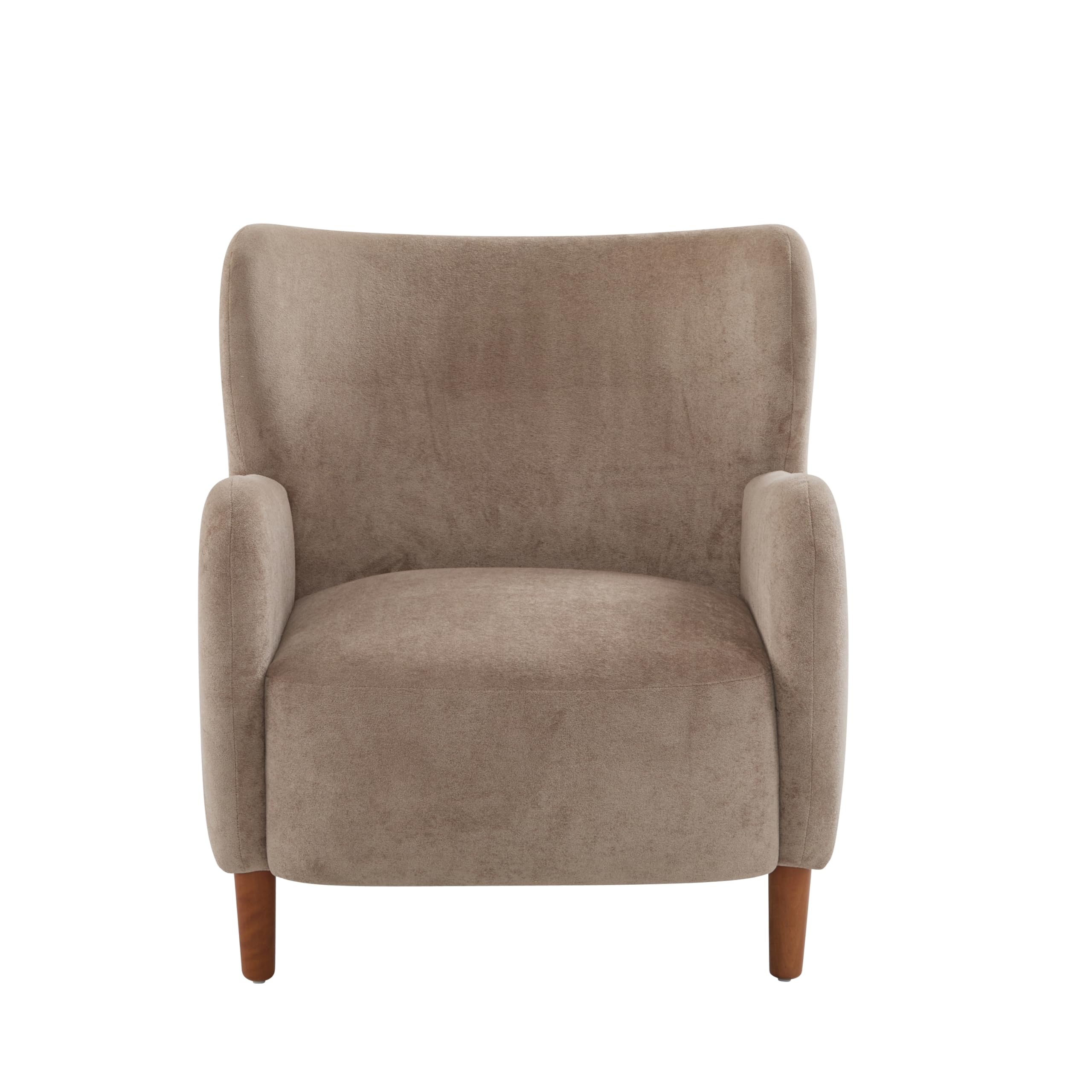 Velvet Wingback Club Chair