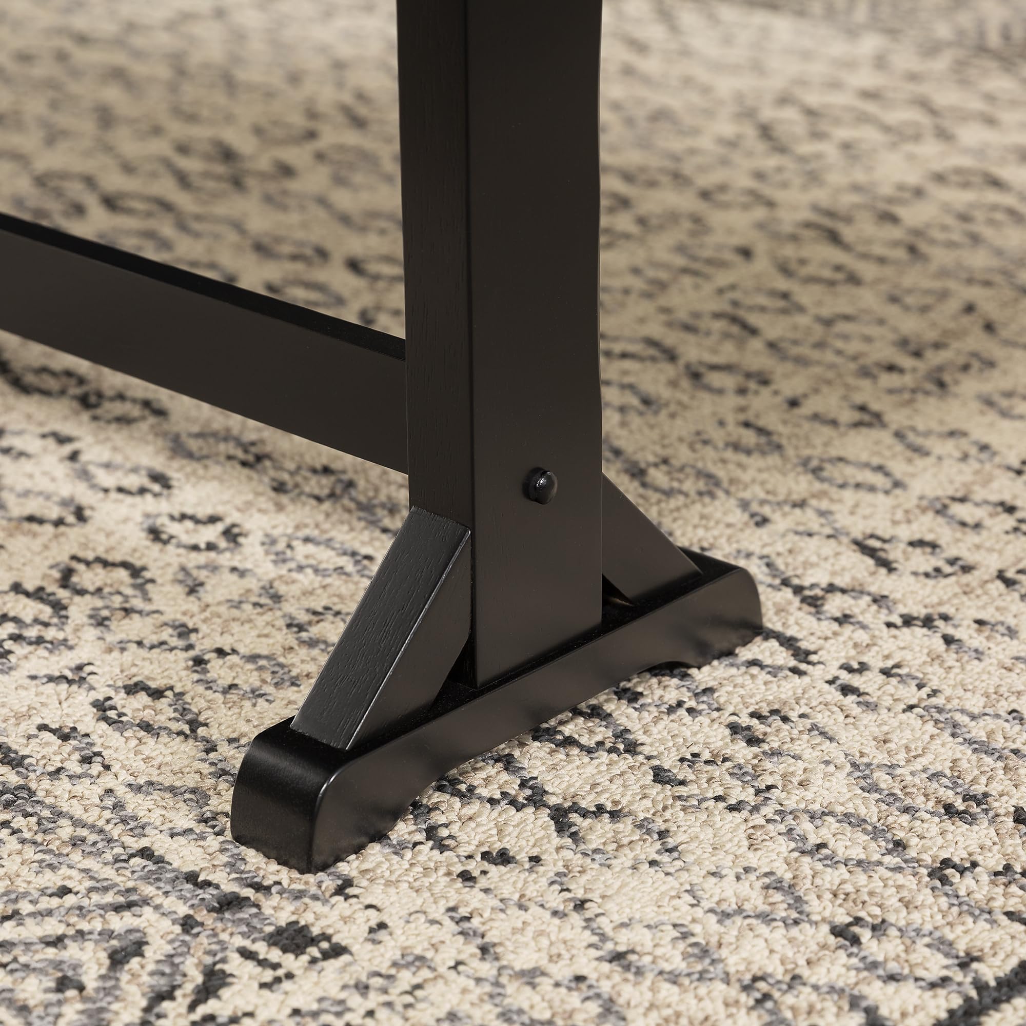 3 Person Modern Farmhouse Wood Kitchen Dining Set with Bench