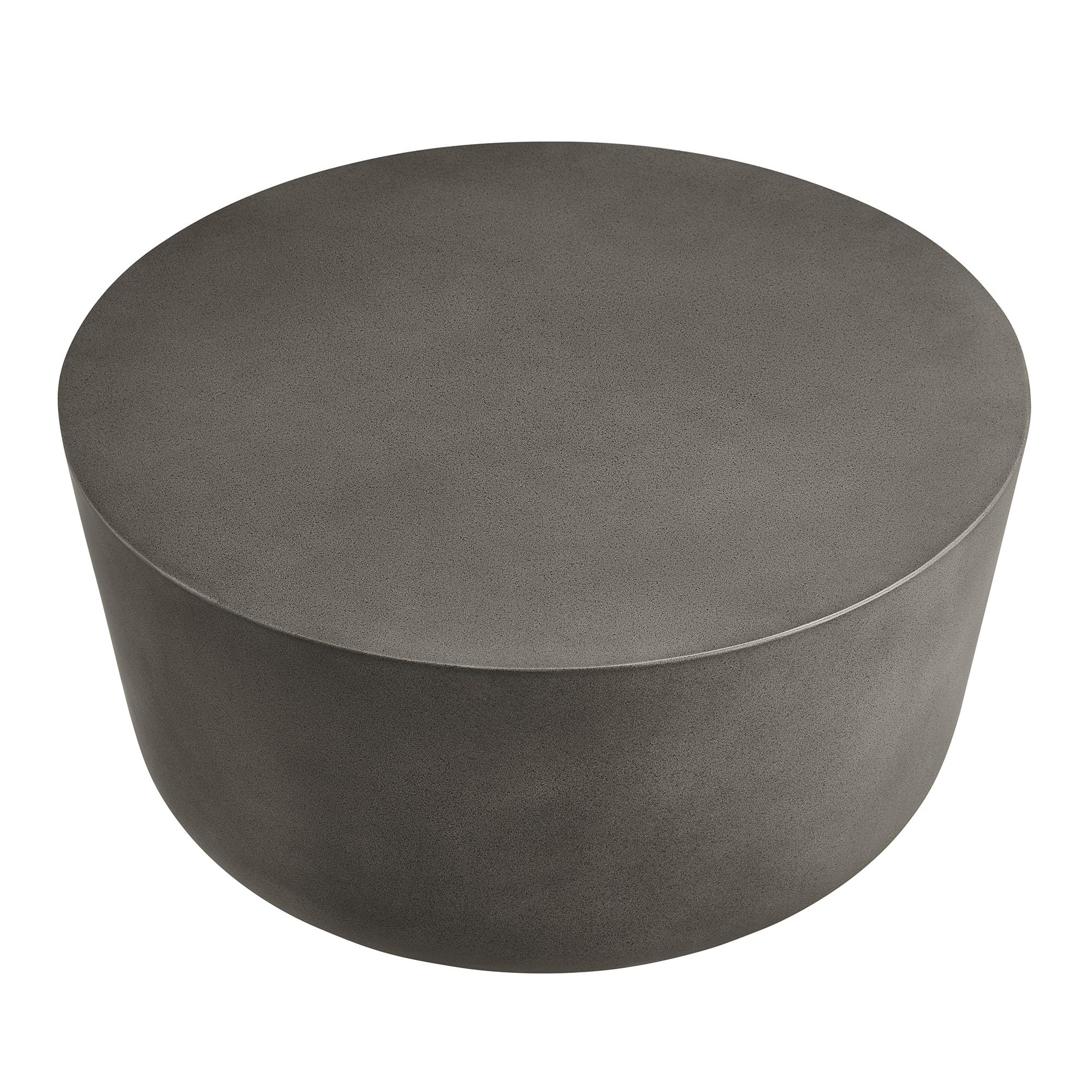 34 Inch Round Concrete Coffee Table
