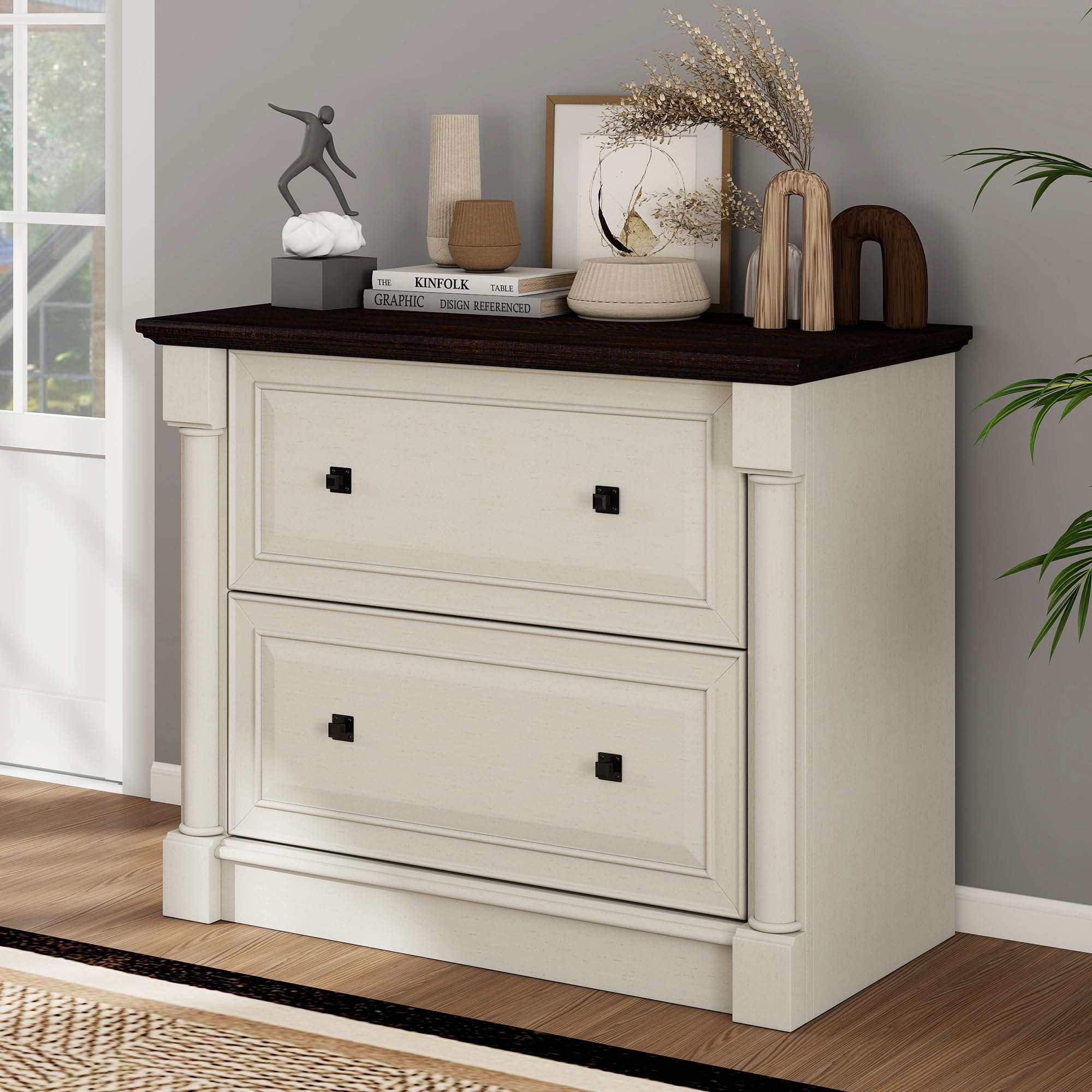 2-Drawer Roman Column Lateral File Cabinet