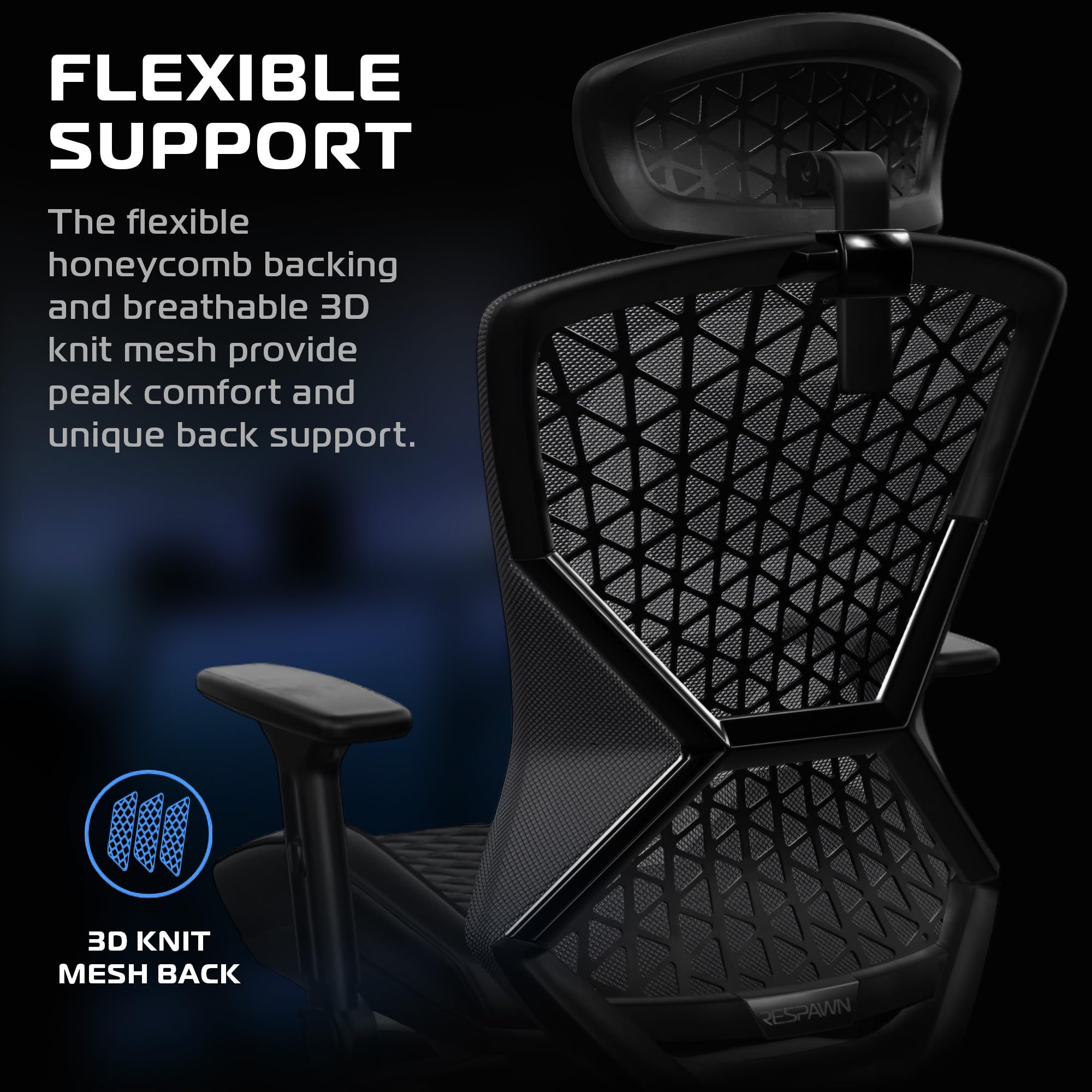 SPIRE Ergonomic Gaming Chair with Cooling Gel Seat and Mesh Back