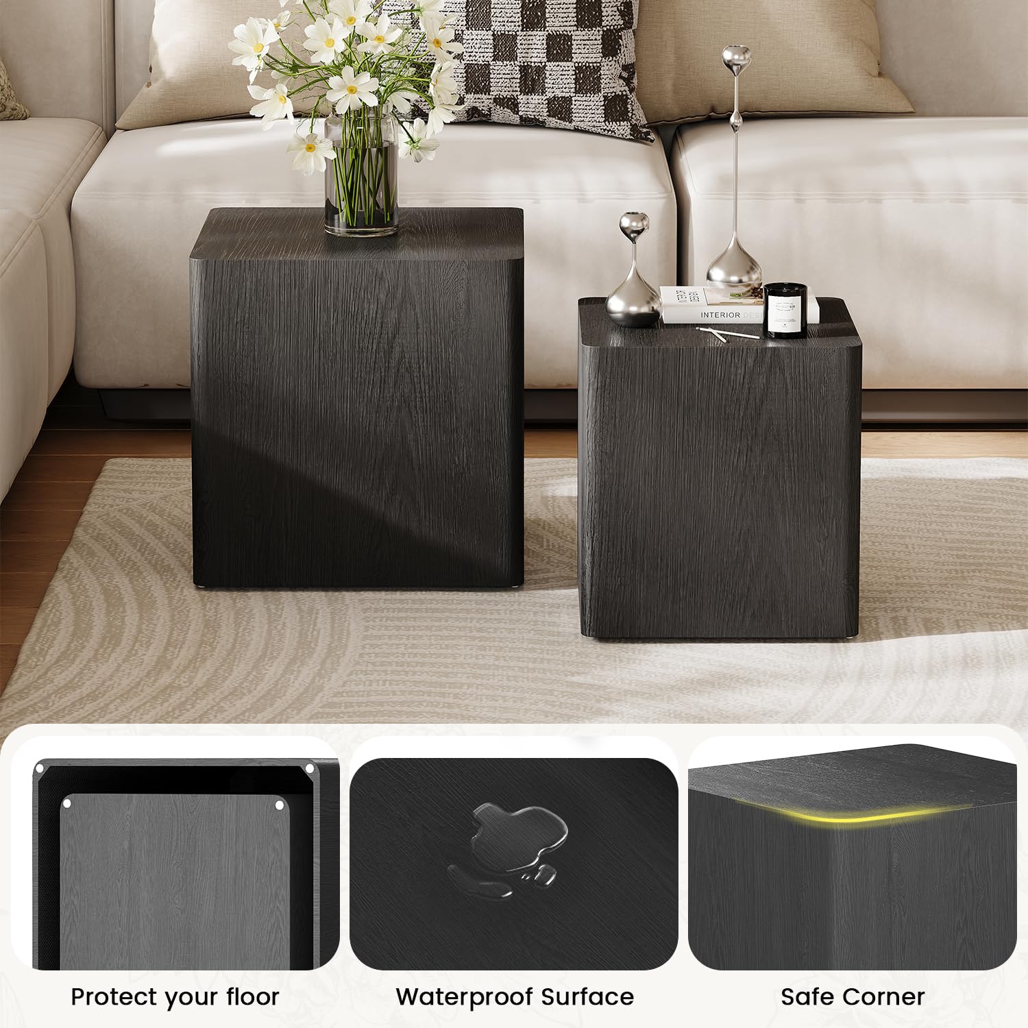 Nesting Coffee Table Set of 2