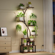 9-Tier Plant Stand with Grow Lights 62 Inch