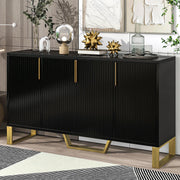 60-Inch Sideboard Cabinet with Faux Marble Top
