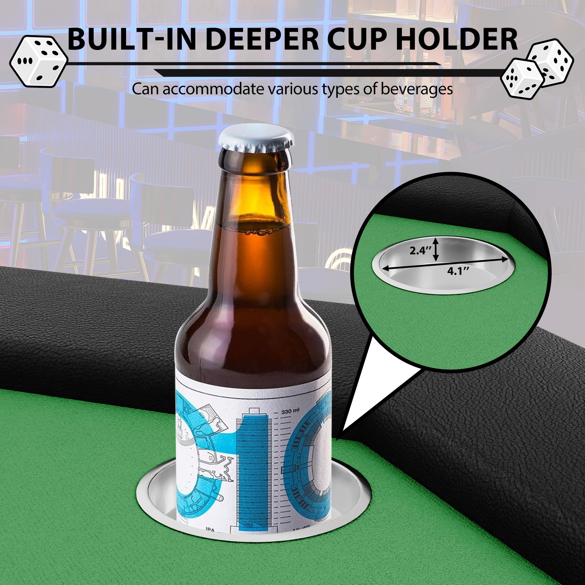 8-Player Octagon Poker Table