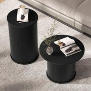 Round Nesting Coffee Tables Set of 2