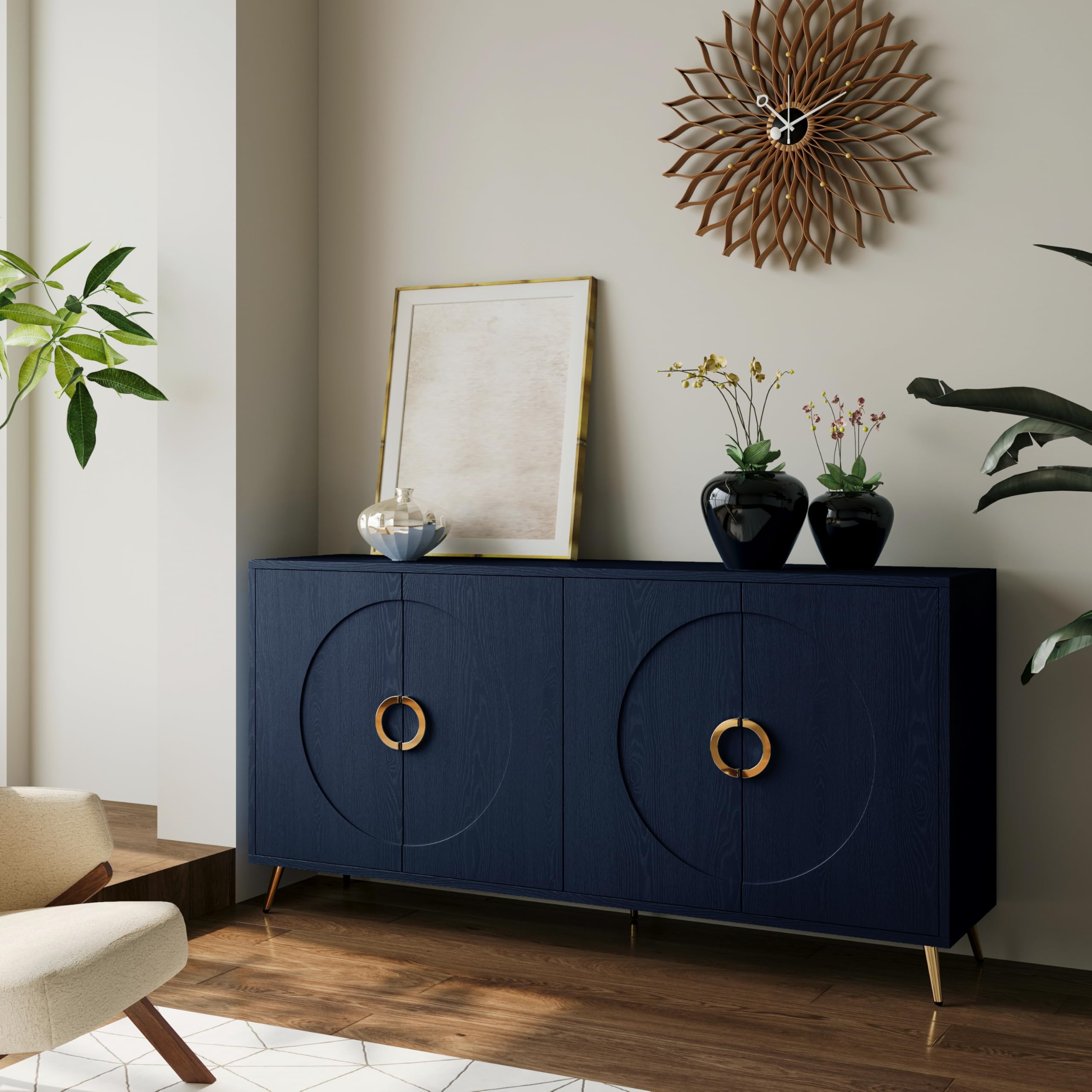 Modern Large Sideboard with 4 Doors